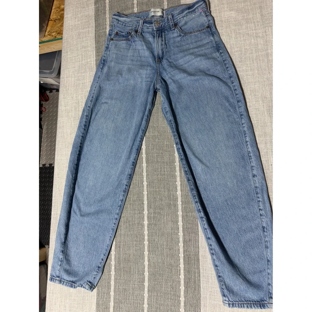 Abercrombie Kids Baggy Jeans‎ Light Wash Blue Denim Size 13/14 Regular
